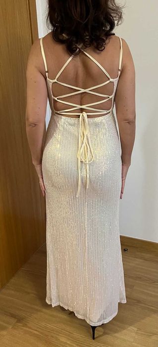 Vestido senhora lantejoulas M