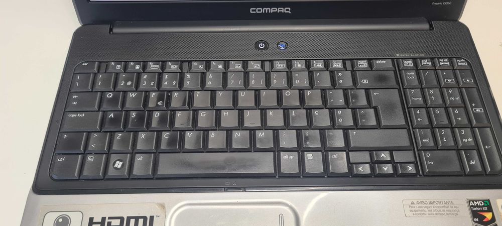 HP Compaq Presario CQ60-155EP AMD 64 Ultra Dual-Core +4GB RAM +SSD+W11