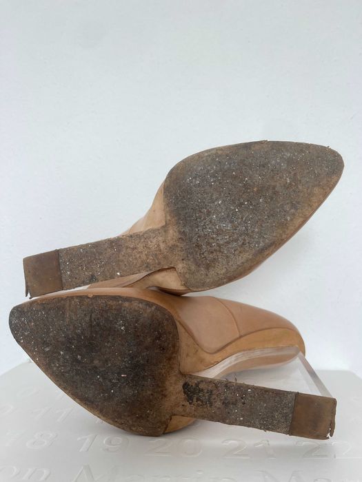 Maison Margiela x H&M Sapatos de salto alto transparentes nude EU 37