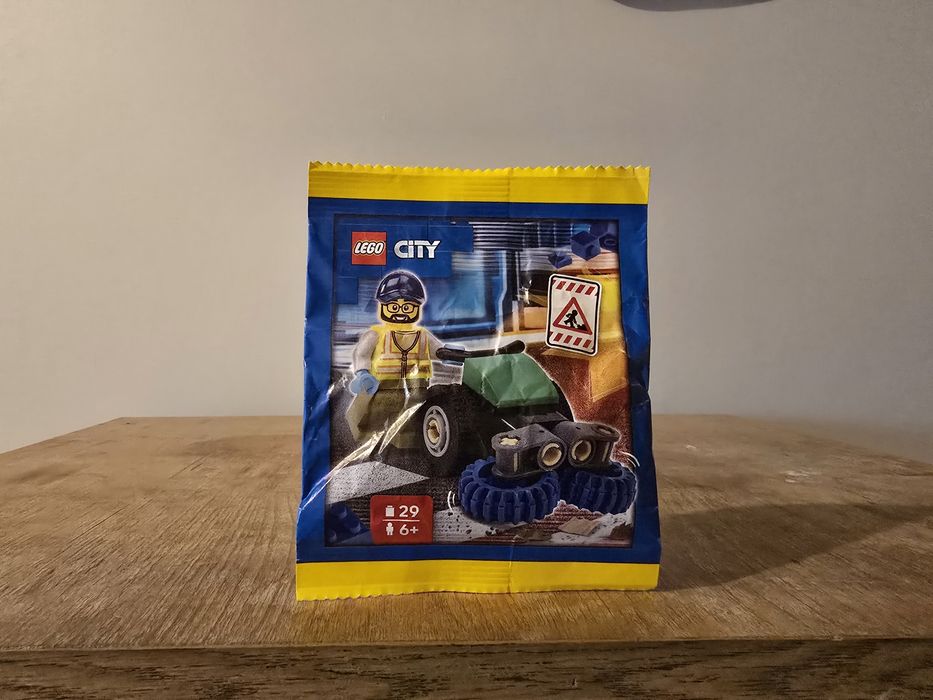 LEGO City L0002223 Robotnik Drogowy Zamiatarka saszetka z klockami