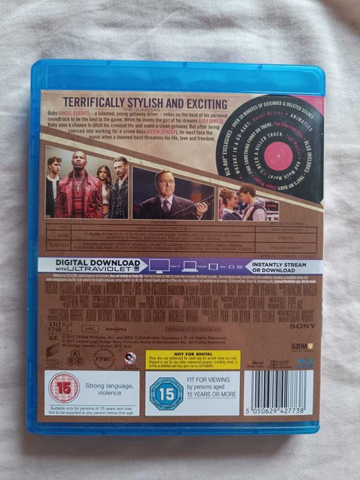 Blu Ray do filme "Baby Driver" (portes grátis)