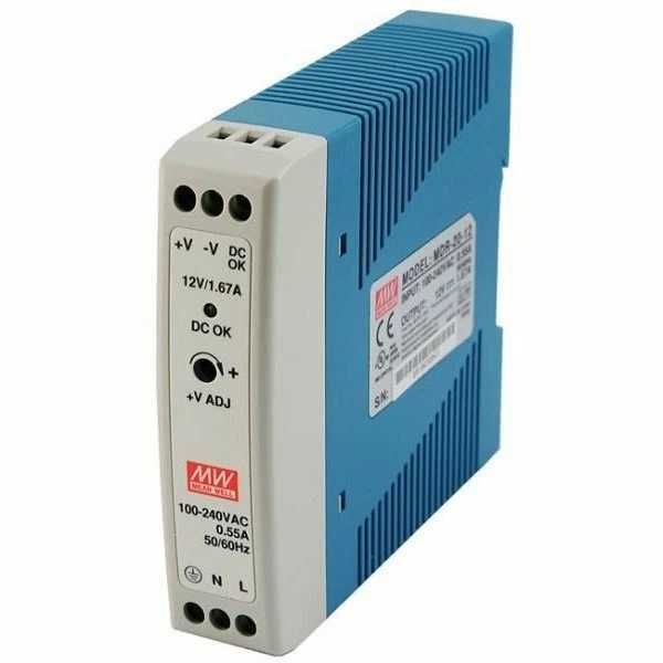 Блок живлення Mean Well HDR-60-24 На DIN-рейку 60 Вт 24V 2,5А (AC/DC
