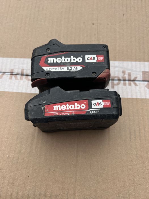 Zestaw Akumulatorów Metabo 18 V Li-Power – 5.2 Ah oraz 2.0 Ah (CAS)