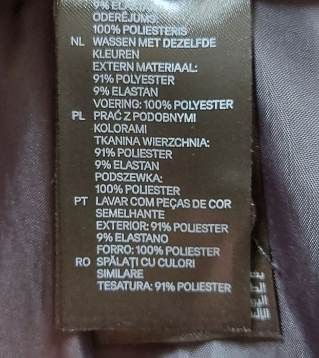 Czarna, ołówkowa spódnica, rozporek, H&M, S