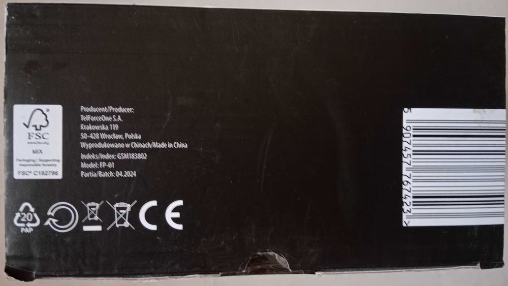 FOREVER Sonicwave, przenośny głośnik LED Bluetooth, 2x10 W