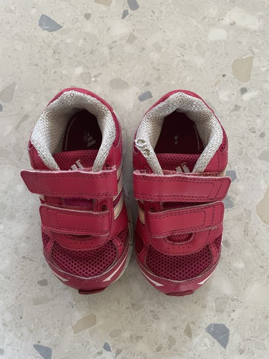 Różowe adidasy roz. 22 na rzepy