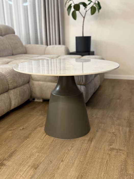 Stolik kawowy imitacja marmuru, ceramiczny blat