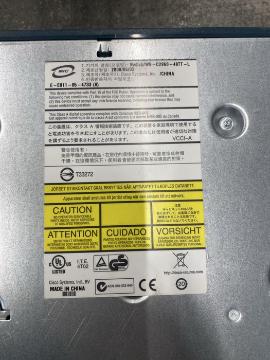 Cisco Catalyst WS-C2960-48TT-L