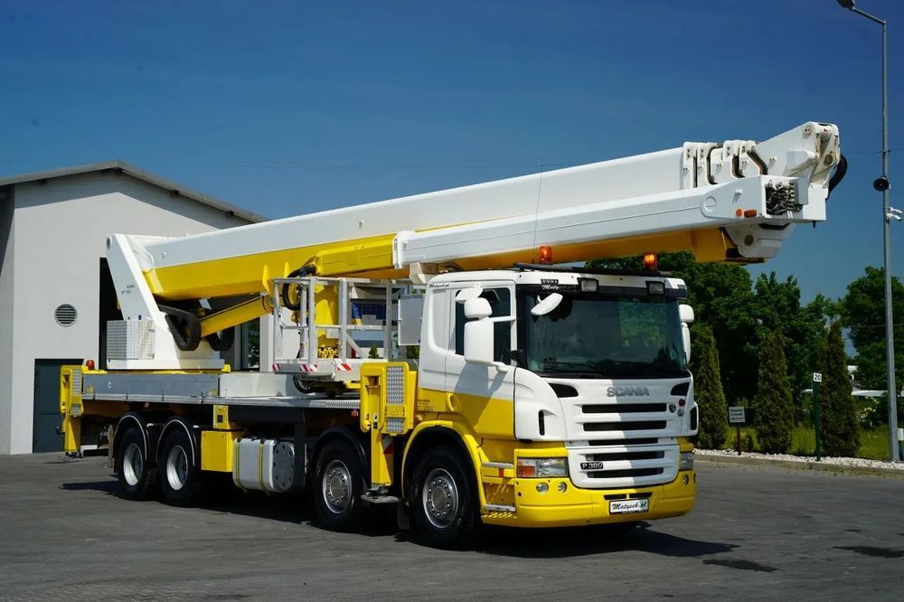 Scania P 380 / 8x4 / PODNOŚNIK KOSZOWY / PALFINGER WT 700 / WYSOKOŚĆ ROBOCZA 70 M /