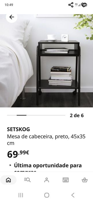 Mesa de cabeceira ikea