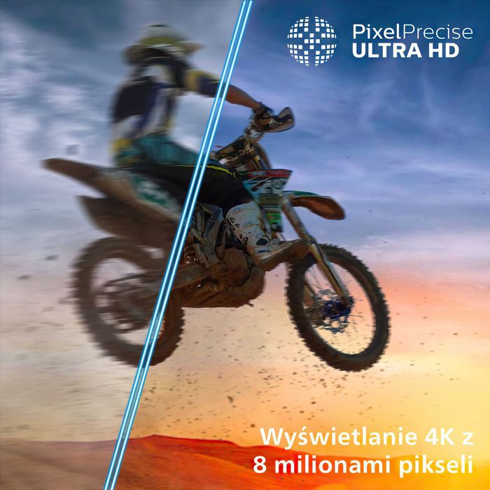 Nowy Philips 55 cali 3xambilight 4K Smart WIFI DVB-T2 55PUS8010 gw12m