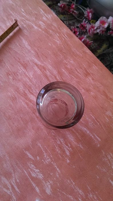 Мини вазочка - стакан, из плотного стекла