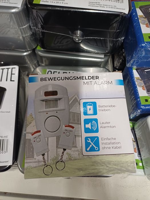 Alarm bezprzewodowy, czujnik ruchu 105DB 2 PILOTY