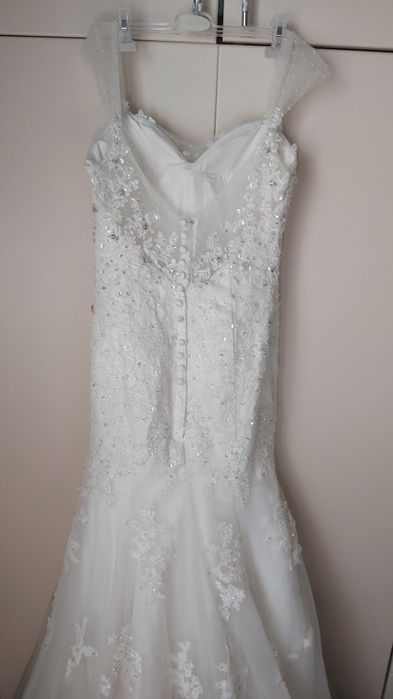 Шикарное свадебное платье размер S (40-44)