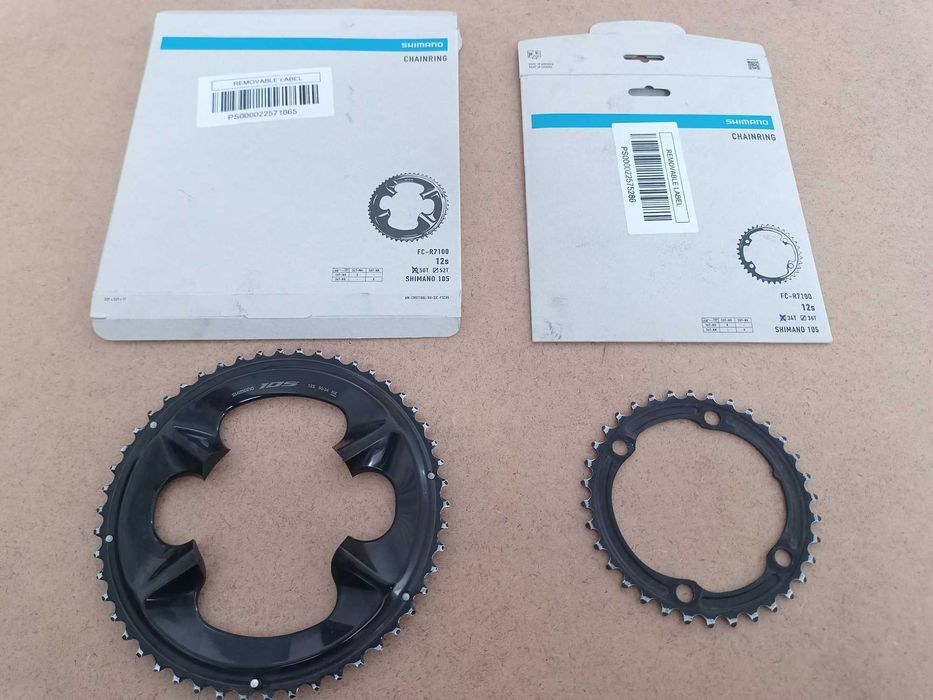 Conjunto pratos pedaleiro Shimano 105 dentes 50 34T