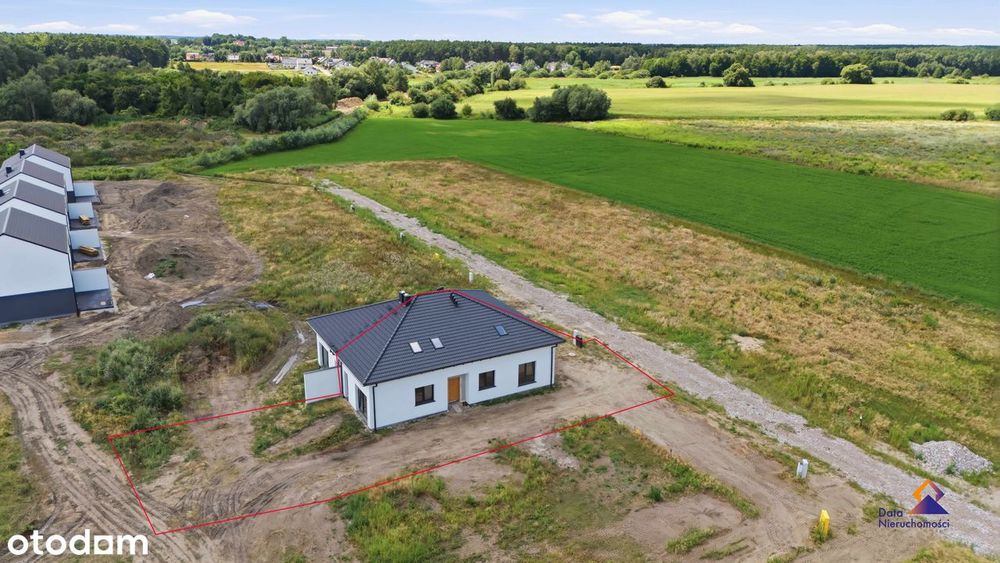 Bliźniak deweloperka na granicy między Krzyszkowem, a Pamiątkowem