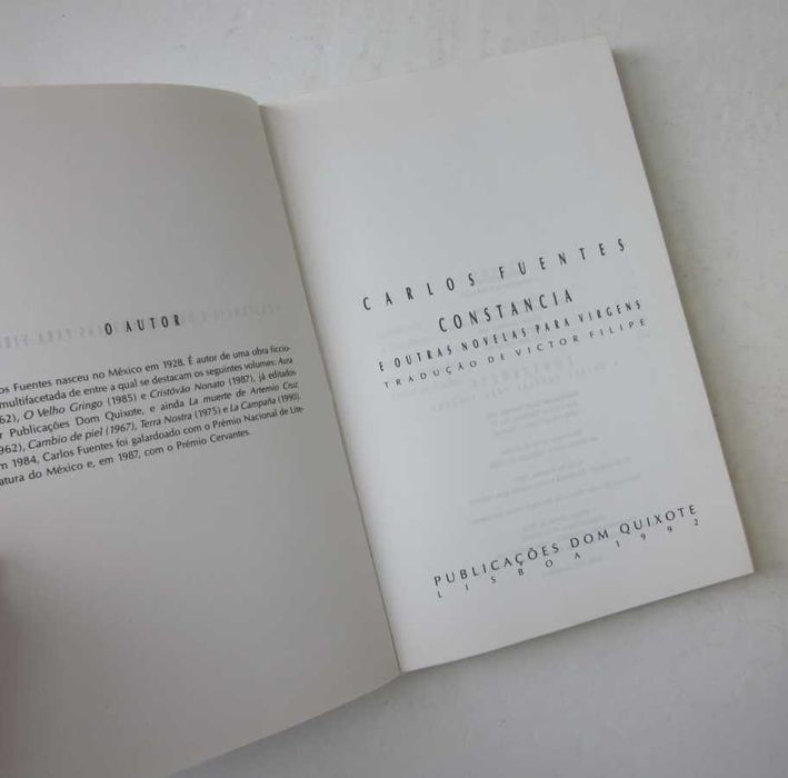 Carlos Fuentes - CONSTANCIA E OUTRAS NOVELAS PARA VIRGENS