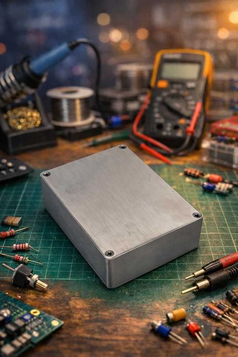 Caixa Alumínio 1590BB para Pedal de Guitarra - Novo - Envio Gratuito