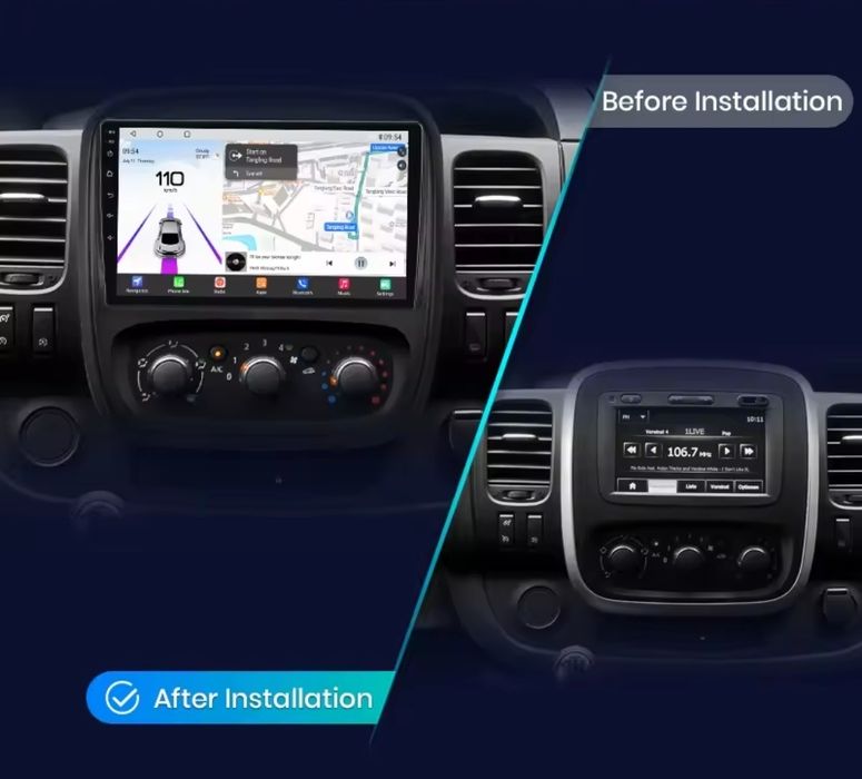 Radio Android Nawigacja Opel Vivaro B Renault Trafic 3 Fiat Talento