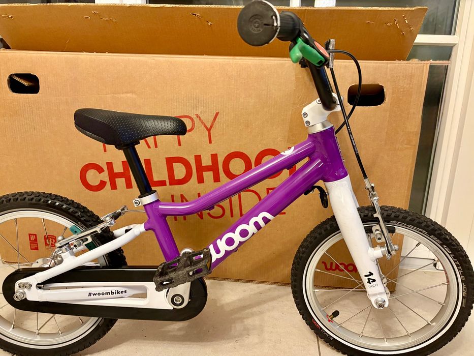 Rowerek dziecięcy Woom 2, 14”, stan bardzo dobry