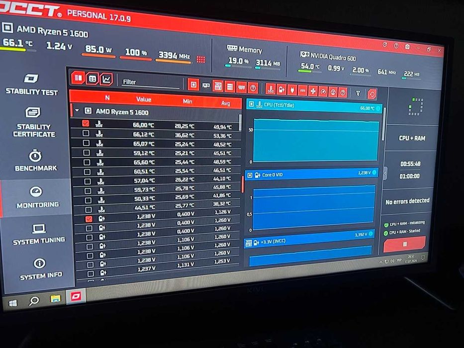 Потужний ПК Ryzen 5 1600 / 16 ГБ / SSD без відеокарти
