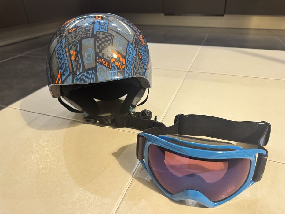 Quiksilver kask i gogle