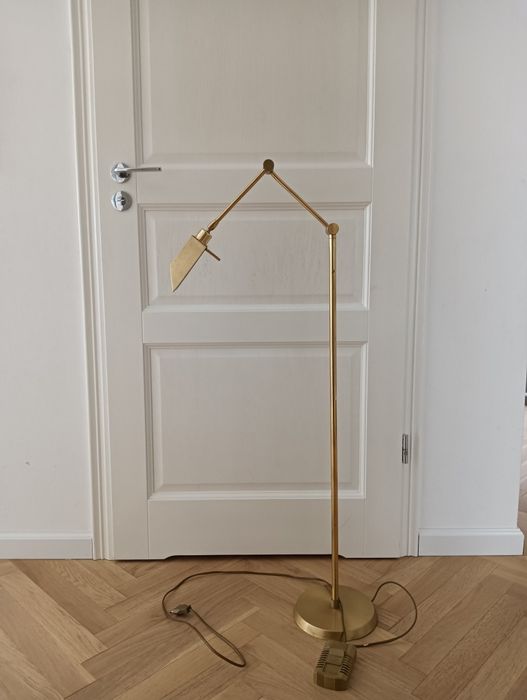 Lampa podłogowa mosiężna