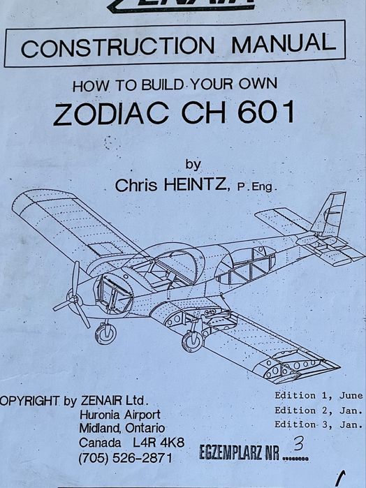 Samolot ultralekki Zenair Zodiac CH-601 HD