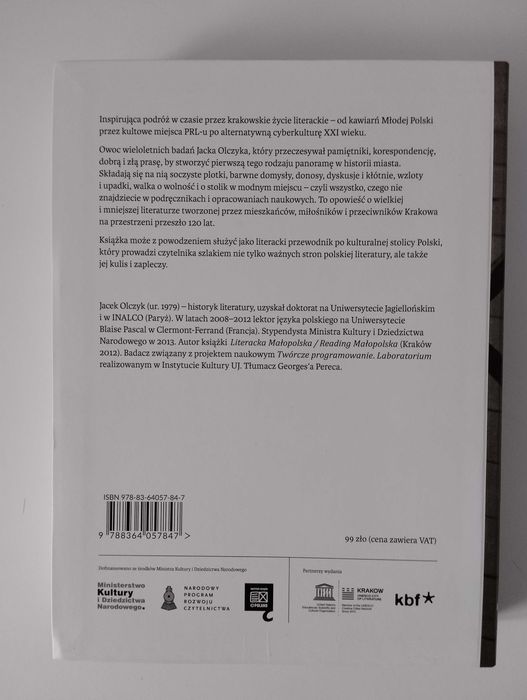 Życie literackie w Krakowie Jacek Olczyk