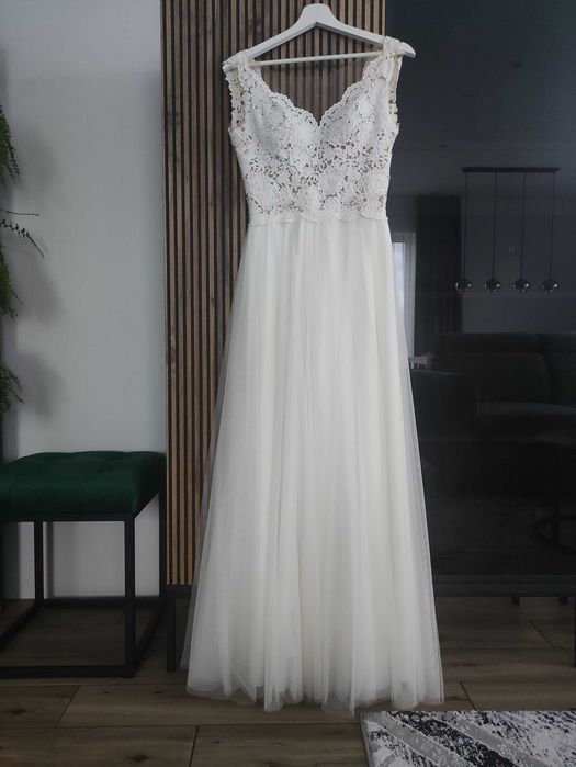 Sprzedam suknię ślubną - model Bergamia firmy Ola La rozm. 36/38 ivory