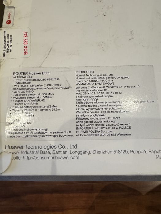 Sprzedam Router bezprzewodowy Huawei B535