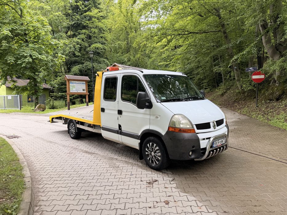 Renault master 3.0 dci – pomoc drogowa / laweta | 6 osób | euro 4 | tachograf | 2006r