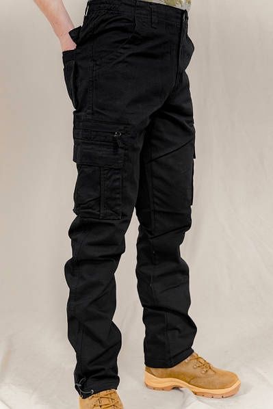 Чоловічі штани карго олива чорні камуфляж Loshan