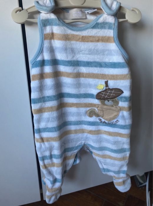 3 babygrows chicco 56 cm