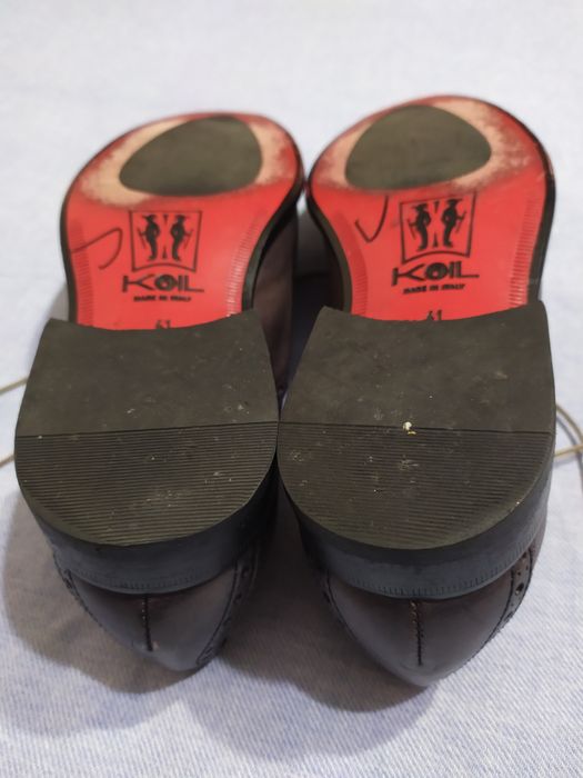 Туфли кожаные Koil туфлі шкіряні броги