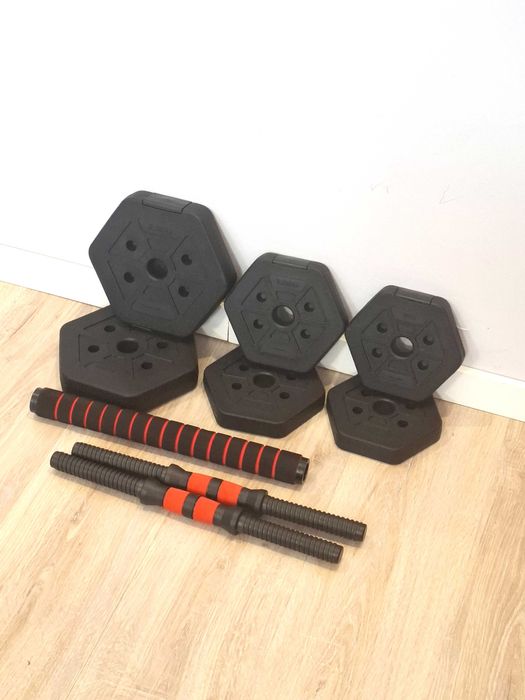 Zestaw hantli 2x2,5kg , 2x1,25kg 2x1kg ,brak nakrętek