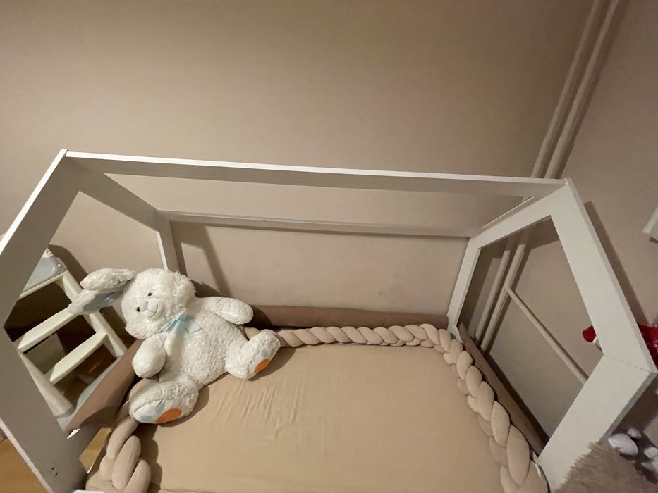 Łóżko dzieciece 160x80 domek