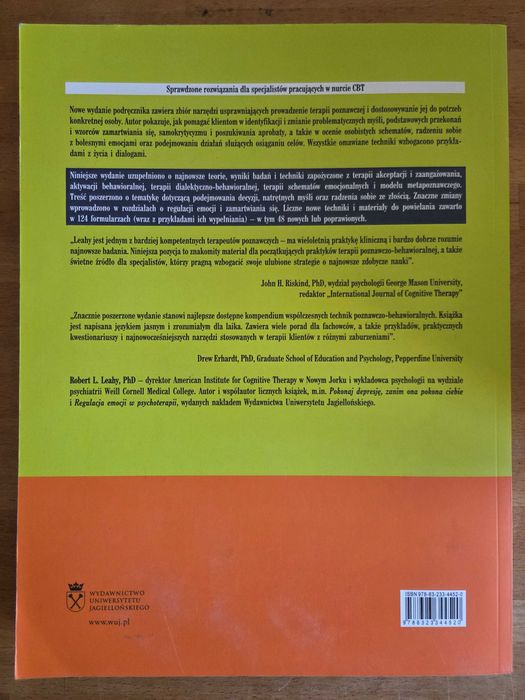 Techniki terapii poznawczej wydanie 2 - Robert L. Leahy