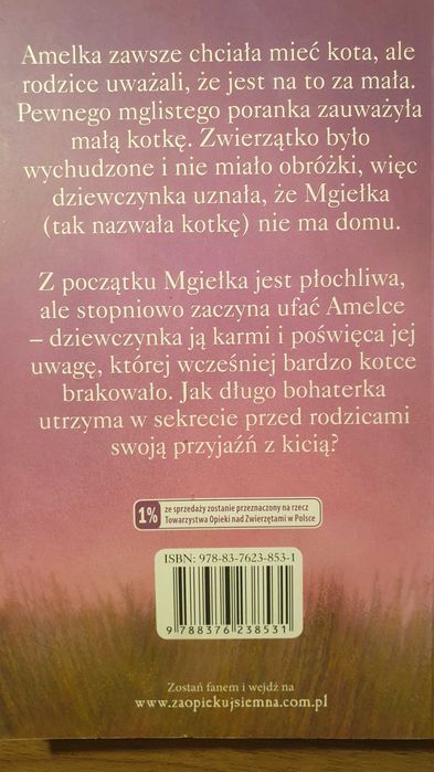 Książka dla dzieci Mgiełka, Psotka, Pusia, Alfik. Seria 4 książek dla