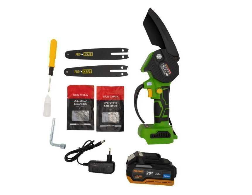 Пила ланцюгова акум. PROCRAFT (2ш., 2л, з АКБ та з/п) PKA22Li
