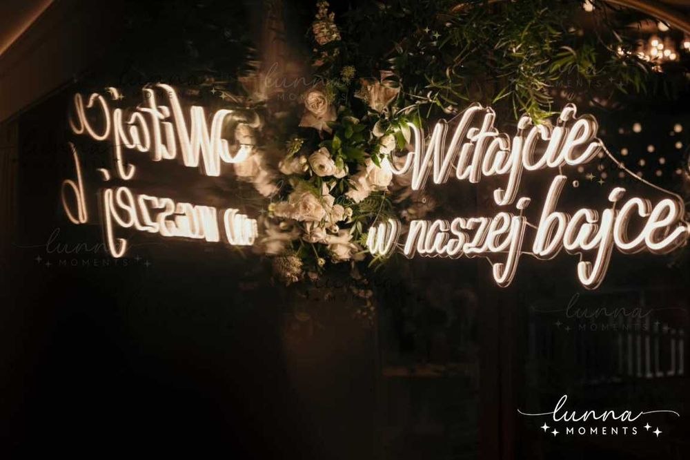 Witajcie w naszej bajce | Neon Ledon Napis Led | Autorskie Ledony