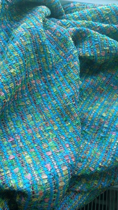 Осенние ткани букле жаккард лоден, мохер трикотаж полотно бархат твид