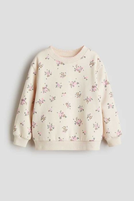 Світшот H&M для дівчинки | тепла кофта на флісі