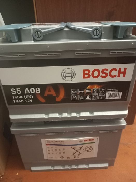 Гелевый аккумулятор BOSH 70Аh