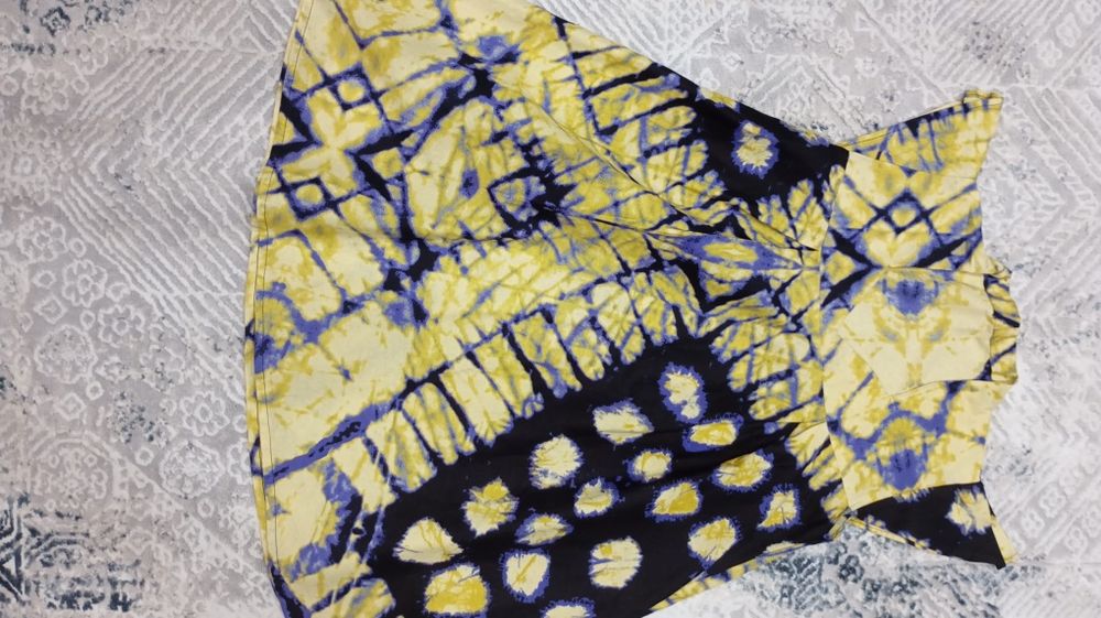 Vestido com tecido africano