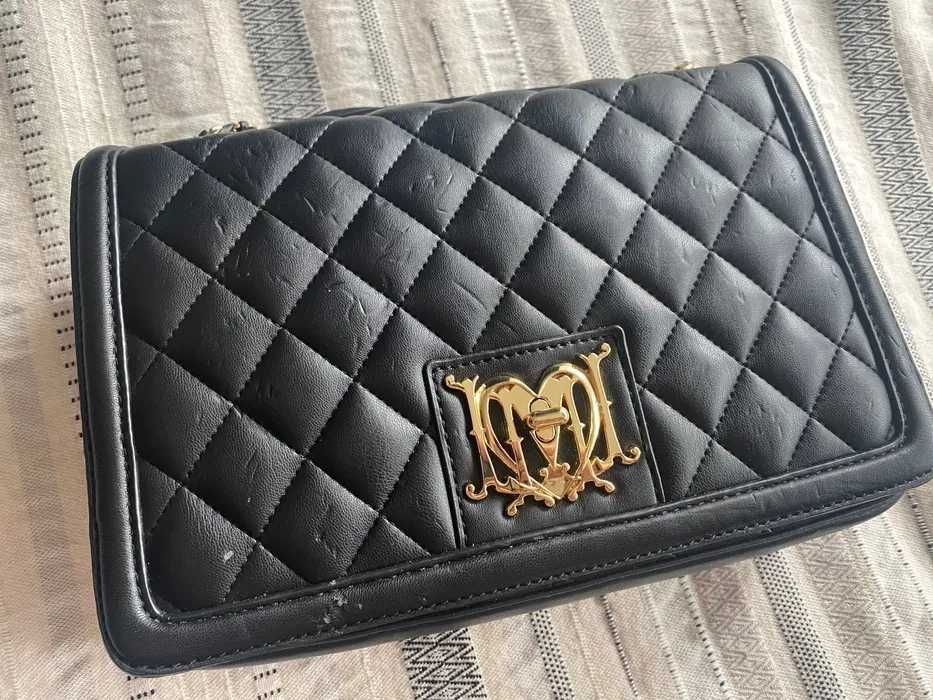 Moschino Shoulder Quilted bag torebka torba Love Moschino Black JC4242