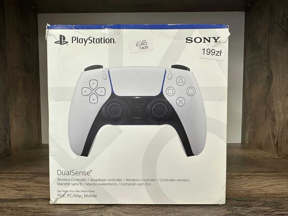 Pad kontroler bezprzewodowy Sony PS5 Playstation biały stan bdb gwarancja