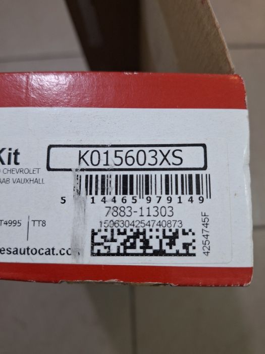 Комплект ремня ГРМ  К015603 XS  GATES