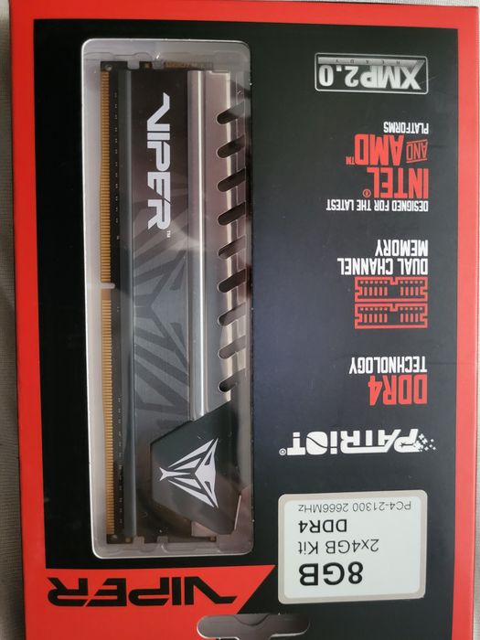 Pamięć RAM 2x4GB CL16 2666Mhz