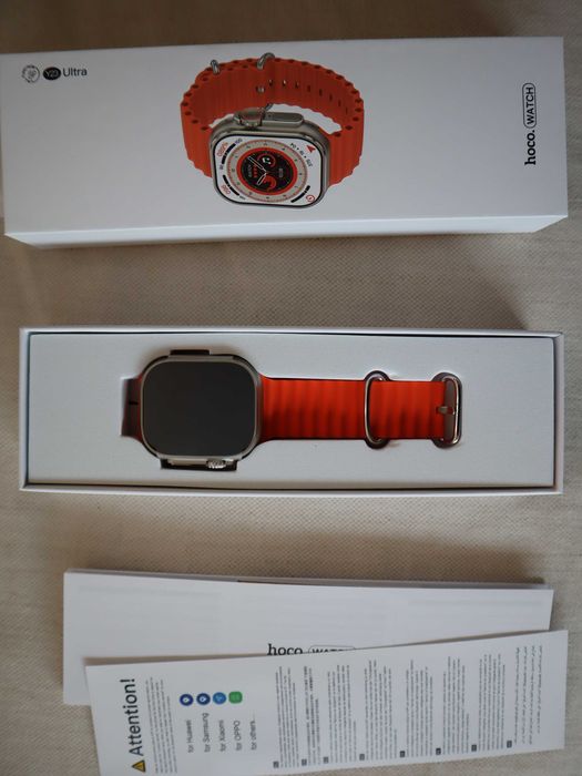 Smartwatch laranja hoco y23 ultra